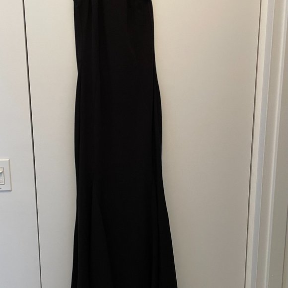 High Neck Black Formal Dress - Picture 2 of 2